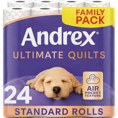 Andrex Ultimate Quilt Toilet Roll 24 Toilet Rolls, 3-Ply, Bulk Buy Andrex Ultimate Quilt Toilet Roll 24 Toilet Rolls, 3-Ply, Bulk Buy