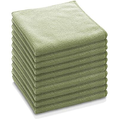 E-Cloth General Purpose Microfibre Cloth, Multipurpose Cleaning Cloth for Household Surfaces, Washable and Reusable, 100 Wash Promise, Green, 10 Pack E-Cloth General Purpose Microfibre Cloth, Multipurpose Cleaning Cloth for Household Surfaces, Washable and Reusable, 100 Wash Promise, Green, 10 Pack