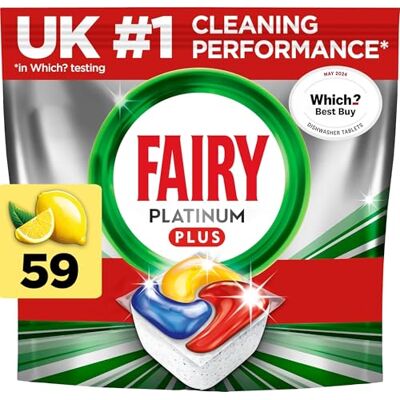 Fairy Platinum Plus - Lemon - 59 tablets - XXL pack Fairy Platinum Plus - Lemon - 59 tablets - XXL pack
