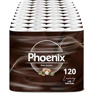 Phoenix - Shea Butter - 120 Rolls - Toilet Paper Phoenix - Shea Butter - 120 Rolls - Toilet Paper