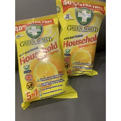 Greenshield ANTIBAC Household Surface Wipes Packs of 70 Wipes Each 70 (3 Packs) Greenshield ANTIBAC Household Surface Wipes Packs of 70 Wipes Each 70 (3 Packs)