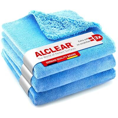 ALCLEAR 820203U_3 Car Microfiber Polishing Cloths 3pc Set 40x40 cm ultra-fluffy, ultrasound cut, car detailing, paint care, wheel cleaning, streak-free, lint-free, hologram-free. ALCLEAR 820203U_3 Car Microfiber Polishing Cloths 3pc Set 40x40 cm ultra-fluffy, ultrasound cut, car detailing, paint care, wheel cleaning, streak-free, lint-free, hologram-free.