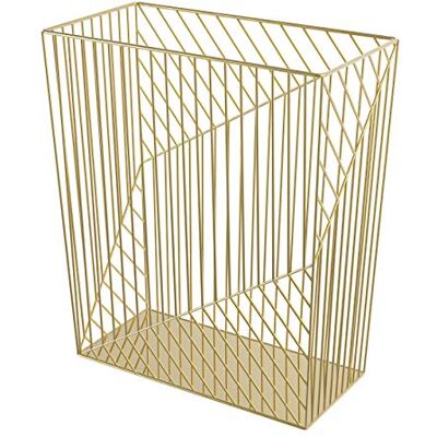 U Brands Metal Trash Can, Vena Collection, 6 Gallon Capacity, Gold (3232U02-06) U Brands Metal Trash Can, Vena Collection, 6 Gallon Capacity, Gold (3232U02-06)