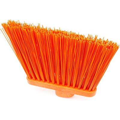 SPARTA Duo-Sweep Unflagged Broom Head 12 Inches Orange SPARTA Duo-Sweep Unflagged Broom Head 12 Inches Orange