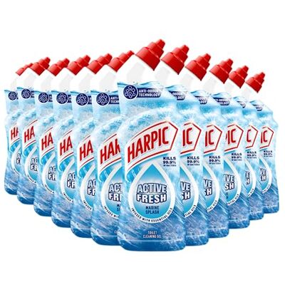 Harpic - Marine Splash - Pack of 12 - Toilet Cleaner Gel Harpic - Marine Splash - Pack of 12 - Toilet Cleaner Gel