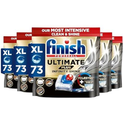Finish Ultimate Plus Infinity Shine, Dishwasher Tablets, Fresh, 365 Finish Ultimate Plus Infinity Shine, Dishwasher Tablets, Fresh, 365