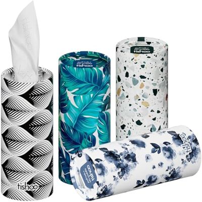 tishoo Hyaluronic Acid-Infused Luxury 4-Ply Tissues 4 Tubes, Mayfair tishoo Hyaluronic Acid-Infused Luxury 4-Ply Tissues 4 Tubes, Mayfair