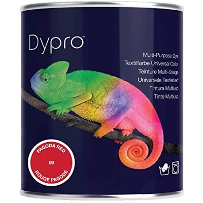 Dypro Multi Purpose Hand & Machine Fabric Dye 500g Tin Colour: Pagoda Red Dypro Multi Purpose Hand & Machine Fabric Dye 500g Tin Colour: Pagoda Red