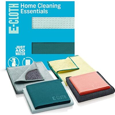 E-Cloth Home Cleaning Essentials, Microfiber, Assorted Colors, Deluxe Size E-Cloth Home Cleaning Essentials, Microfiber, Assorted Colors, Deluxe Size