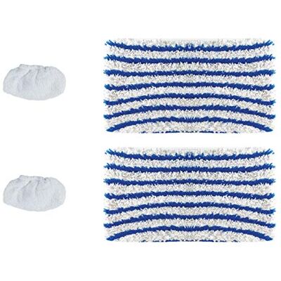 Polti PAEU0357 Set of 2 Cloths and 2 Sponge Sleeves for Steam Cleaner Plastic Polti PAEU0357 Set of 2 Cloths and 2 Sponge Sleeves for Steam Cleaner Plastic