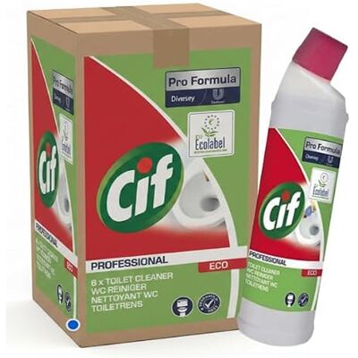 Diversey CIF Eco Pro Formula Toilet Cleaner 6 x 750ml Diversey CIF Eco Pro Formula Toilet Cleaner 6 x 750ml