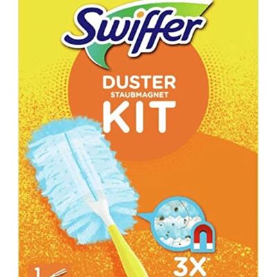 Swiffer Duster Trap & Lock Kit, 1 Handle + 5 Refills 1 Set, Light Blue Swiffer Duster Trap & Lock Kit, 1 Handle + 5 Refills 1 Set, Light Blue