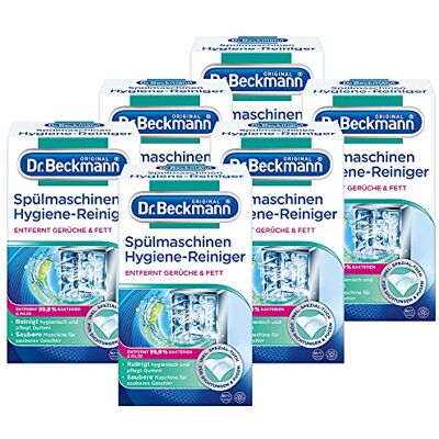Dr. Beckmann Dishwasher Hygiene Cleaner Removes Residues, Grease and Unpleasant Odours Includes Special Cleaning Cloth 6 x 75 g Dr. Beckmann Dishwasher Hygiene Cleaner Removes Residues, Grease and Unpleasant Odours Includes Special Cleaning Cloth 6 x 75 g