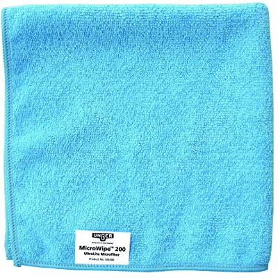 Unger CG107-B MicroWipe Microfibre Cloth Pack of 10 Lint Free Microfibre Cleaning Cloths Kitchen, Bathroom, Car & Window Cleaning Products 40 x 40 cm, Blue Unger CG107-B MicroWipe Microfibre Cloth Pack of 10 Lint Free Microfibre Cleaning Cloths Kitchen, Bathroom, Car & Window Cleaning Products 40 x 40 cm, Blue