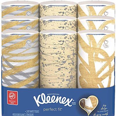 Kleenex Perfect Fit Facial Tissues (Pack of 9, 50 ct.) by Kleenex Perfect Fit Facial Tissues (Pack of 9, 50 ct.) by