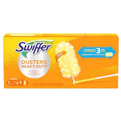 Swiffer 360 Dusters Extender Kit, 3 Unscented Dusters With Extendable Handle (Pack Of 3) (Packaging May Vary) Swiffer 360 Dusters Extender Kit, 3 Unscented Dusters With Extendable Handle (Pack Of 3) (Packaging May Vary)