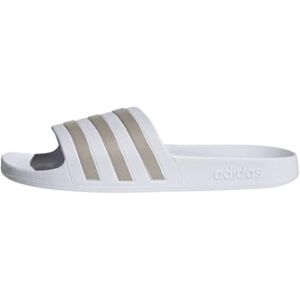 adidas Unisex Adilette Aqua Slides, Cloud White/Platinum/Cloud White, 4 UK adidas Unisex Adilette Aqua Slides, Cloud White/Platinum/Cloud White, 4 UK