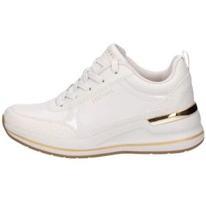 Skechers Women's Fine Shine Billion 2 MID LACE UP, Off White Duraleather/Patent Trim, 5.5 UK Skechers Women's Fine Shine Billion 2 MID LACE UP, Off White Duraleather/Patent Trim, 5.5 UK