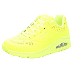 Skechers Women's Uno Night Shades Trainers, Neon Yellow Durabuck, 8 UK Skechers Women's Uno Night Shades Trainers, Neon Yellow Durabuck, 8 UK