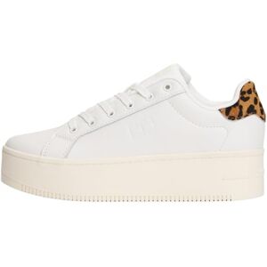 Tommy Jeans Womens Tjw Flatform Leopard Sneaker En0en02930 Low Top, White Ivory Leopard, 3.5 UK Tommy Jeans Womens Tjw Flatform Leopard Sneaker En0en02930 Low Top, White Ivory Leopard, 3.5 UK