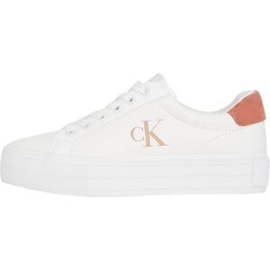Calvin Klein Women’s Bold Low Top Vulcanised Trainers, Multicolor (Bright White/Tuscany), 7 Calvin Klein Women’s Bold Low Top Vulcanised Trainers, Multicolor (Bright White/Tuscany), 7