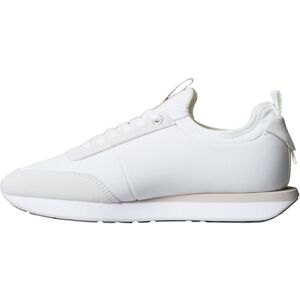 Calvin Klein Women’s Retro Sock Nylon Runner Trainers with Logo, White (Bright White/Chateau), 7 Calvin Klein Women’s Retro Sock Nylon Runner Trainers with Logo, White (Bright White/Chateau), 7