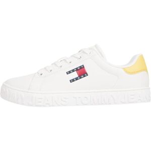 Tommy Jeans Womens (New) Tjw Logo Sneaker Ess En0en02703 Low Top, Yellow Yellow Dahlia, 7 UK Tommy Jeans Womens (New) Tjw Logo Sneaker Ess En0en02703 Low Top, Yellow Yellow Dahlia, 7 UK