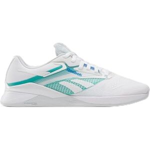 Reebok Nano X4 FTWR White/Unleashed Green/Kinetic Blue Female Training Shoes Reebok Nano X4 FTWR White/Unleashed Green/Kinetic Blue Female Training Shoes