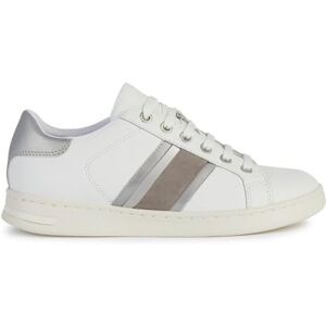 Geox Women's D Jaysen E Sneaker, White Silver, 9 UK Geox Women's D Jaysen E Sneaker, White Silver, 9 UK
