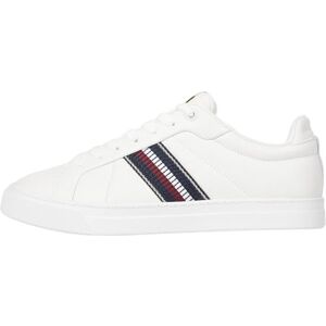 Tommy Hilfiger Women’s Leather Runner Trainers, White (Ecru), 3,5 Tommy Hilfiger Women’s Leather Runner Trainers, White (Ecru), 3,5