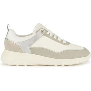 Geox Women's D Alleniee B Sneaker, Lt Grey Optic White, 2 UK Geox Women's D Alleniee B Sneaker, Lt Grey Optic White, 2 UK