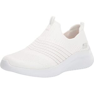 Skechers Women's Ultra Flex 3.0 Classy Charm Sneaker, White Knit/Trim, 3 UK Skechers Women's Ultra Flex 3.0 Classy Charm Sneaker, White Knit/Trim, 3 UK