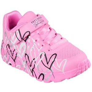 Skechers Uno Lite Love Levitate Sneaker, Pink, 2 UK Child Skechers Uno Lite Love Levitate Sneaker, Pink, 2 UK Child
