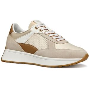 Geox Women's D Amabel A Sneaker, Papyrus/Lt Taupe, 4 UK Geox Women's D Amabel A Sneaker, Papyrus/Lt Taupe, 4 UK