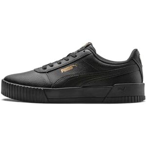 Puma Women's Carina L Sneaker, Black Black Black Team Gold, 8.5 UK Puma Women's Carina L Sneaker, Black Black Black Team Gold, 8.5 UK