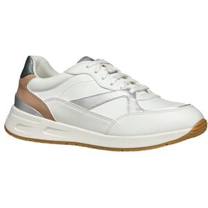 Geox Women's D Bulmya A Trainers, White Silver, 6 UK Geox Women's D Bulmya A Trainers, White Silver, 6 UK