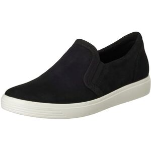 ECCO Women's Soft Classic Slip on Sneaker, Black Nubuck, 6/6.5 UK ECCO Women's Soft Classic Slip on Sneaker, Black Nubuck, 6/6.5 UK