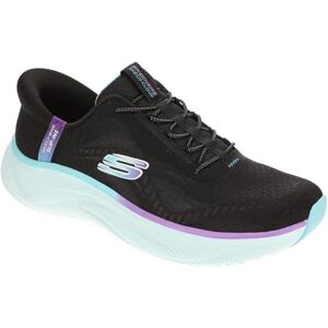 Skechers Women's Skech Cloud Perfectly Plush Sneaker, Black Mesh/Synthetic/Multi Trim, 7 UK Skechers Women's Skech Cloud Perfectly Plush Sneaker, Black Mesh/Synthetic/Multi Trim, 7 UK