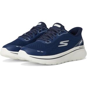 Skechers Women's Go Walk Arch Fit N-Joy Emory Sneaker, Navy Textile/White Trim, 4 UK Skechers Women's Go Walk Arch Fit N-Joy Emory Sneaker, Navy Textile/White Trim, 4 UK