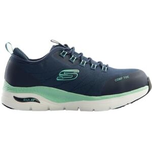 Skechers Women's Arch Fit Sr Ebinal Work Shoes, Navy/Aqua Textile/Synthetic, 6.5 UK Skechers Women's Arch Fit Sr Ebinal Work Shoes, Navy/Aqua Textile/Synthetic, 6.5 UK