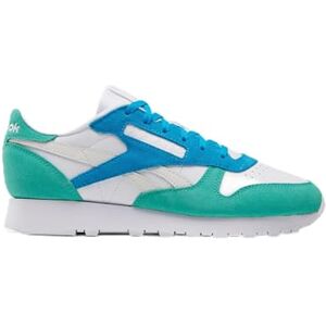 Reebok Classic Leather White/Unleashed Green/Grey 1 Female Running Shoes Reebok Classic Leather White/Unleashed Green/Grey 1 Female Running Shoes