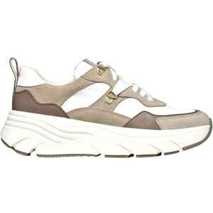 Geox Women's D Diamanta E Sneaker, White Sand, 5 UK Geox Women's D Diamanta E Sneaker, White Sand, 5 UK