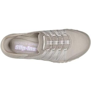Skechers Women's Breathe-Easy ROLL-with-ME Sneaker, Taupe, 3 UK Skechers Women's Breathe-Easy ROLL-with-ME Sneaker, Taupe, 3 UK