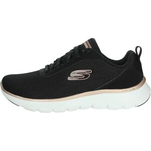 Skechers Women's Flex Appeal 5.0 Uptake, Black Mesh/Rose Gold Trim, 2 UK Skechers Women's Flex Appeal 5.0 Uptake, Black Mesh/Rose Gold Trim, 2 UK