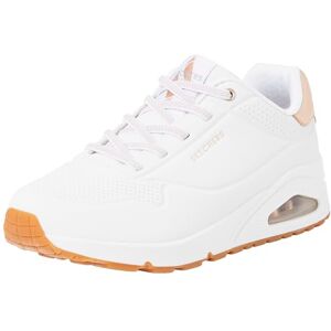 Skechers Women's Uno Shimmer Away Sneaker, White Opulent Garden, 6.5 UK Skechers Women's Uno Shimmer Away Sneaker, White Opulent Garden, 6.5 UK