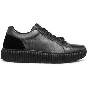 Geox Women's D Graisy G Sneaker, Dk Grey Black, 7 UK Geox Women's D Graisy G Sneaker, Dk Grey Black, 7 UK