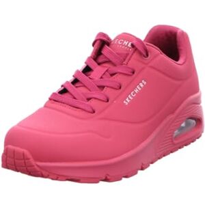 Skechers Women's Uno Stand on Air Sneaker, Magenta Durabuck Mesh, 5 UK Skechers Women's Uno Stand on Air Sneaker, Magenta Durabuck Mesh, 5 UK