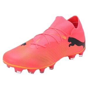 Puma Women Future 7 Match Fg/Ag Wn'S Soccer Shoes, Sunset Glow- Black-Sun Stream, 4.5 UK Puma Women Future 7 Match Fg/Ag Wn'S Soccer Shoes, Sunset Glow- Black-Sun Stream, 4.5 UK