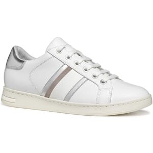 Geox Women's D Jaysen E Sneaker, White/Silver, 7.5 UK Geox Women's D Jaysen E Sneaker, White/Silver, 7.5 UK