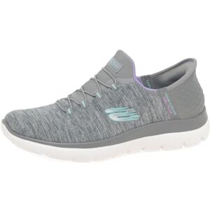 Skechers Women's Summits Dazzling Haze Sneaker, Gray, 3 UK Skechers Women's Summits Dazzling Haze Sneaker, Gray, 3 UK